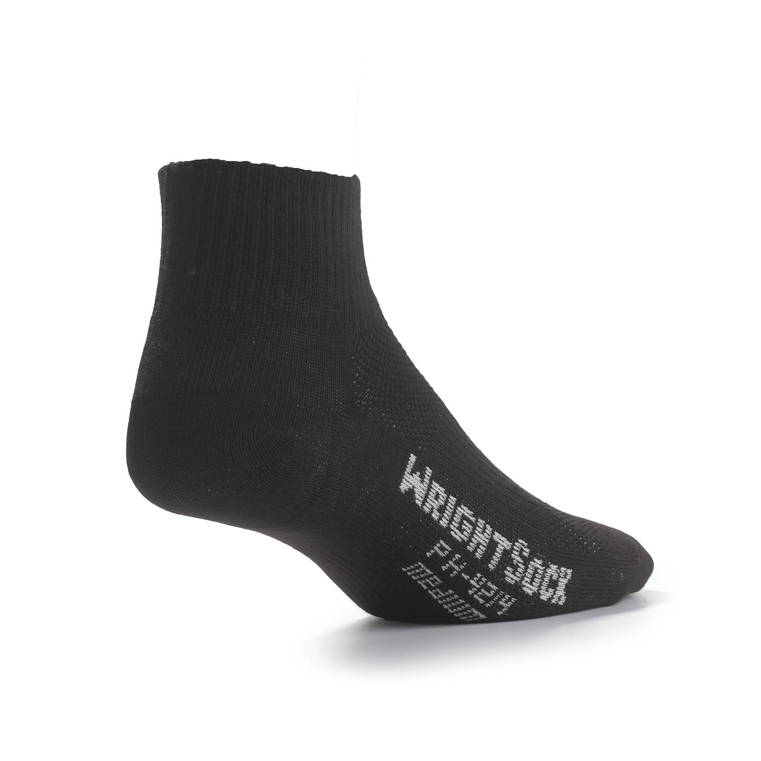 Black Wrightsock Cushioned DLX Ankle - M